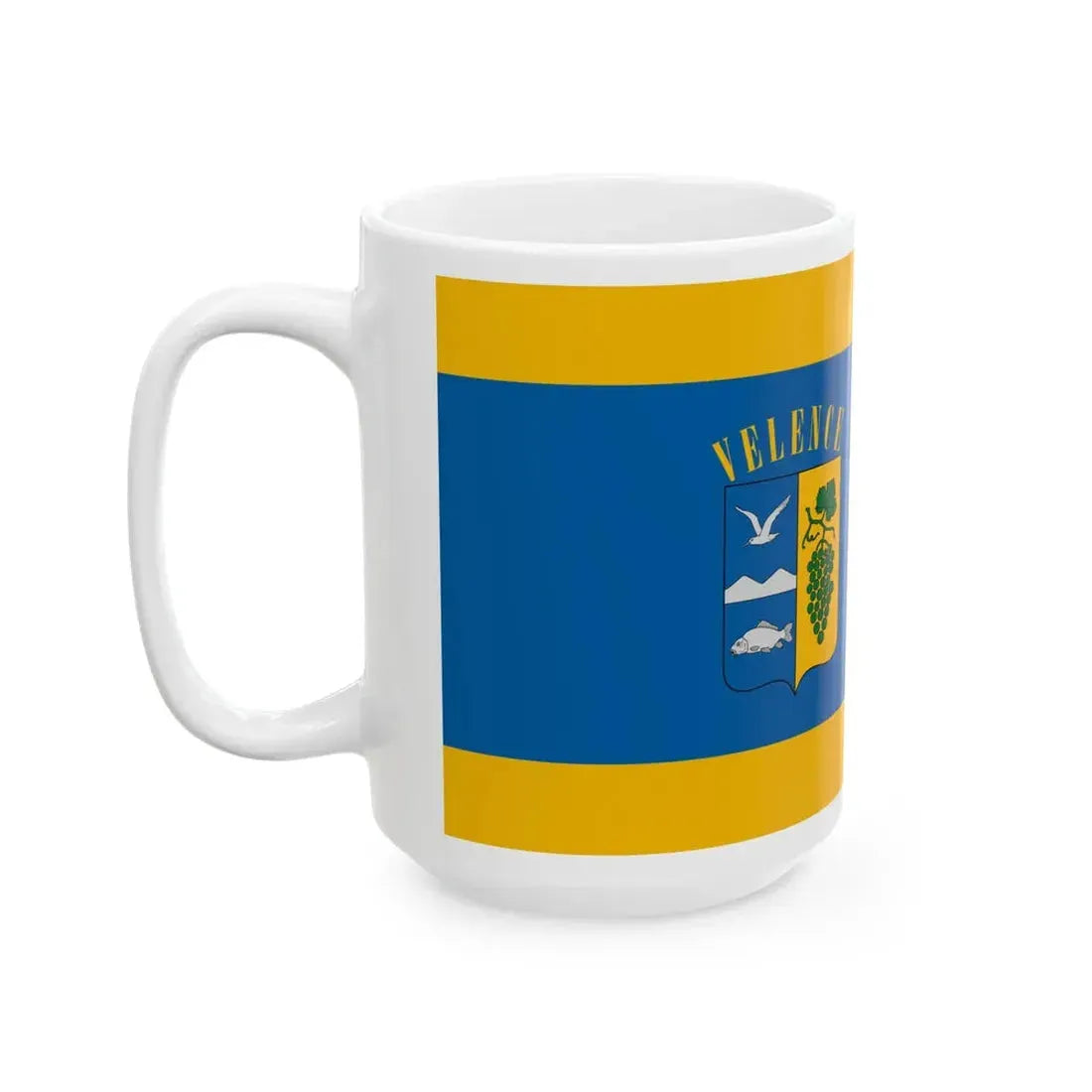 Flag of Velence (Hungary) White Coffee Mug - Go Mug Yourself