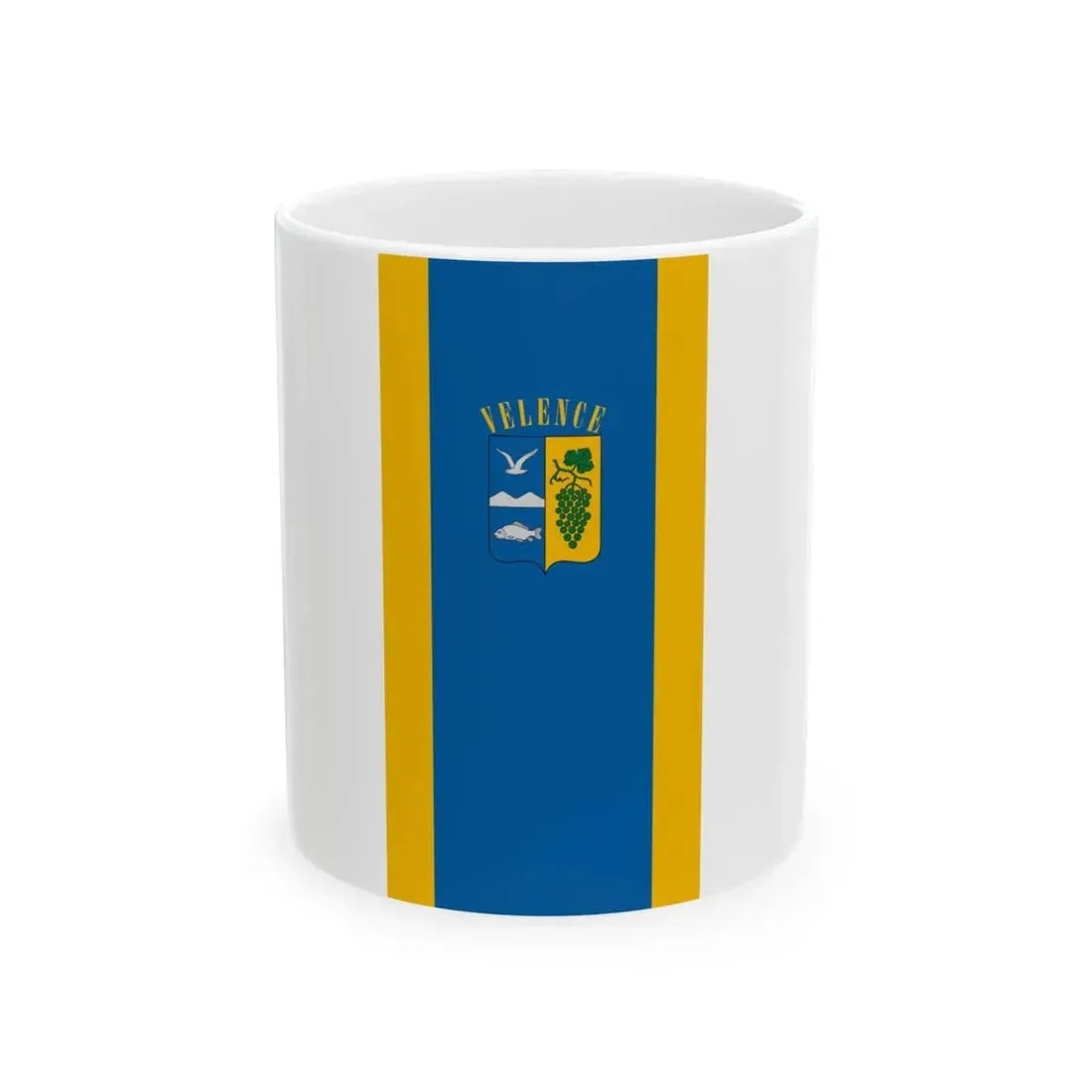 Flag of Velence vertical (Hungary) White Coffee Mug 11oz - Go Mug Yourself