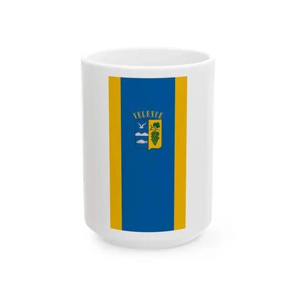 Flag of Velence vertical (Hungary) White Coffee Mug 15oz - Go Mug Yourself