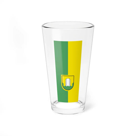 Flag of Velenje vertical (Slovenia) Pint Glass 16oz 16oz - Go Mug Yourself