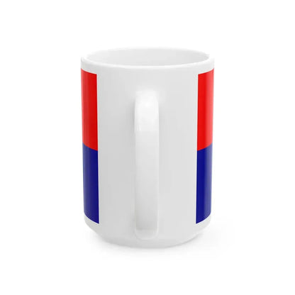 Flag of Veles Municipality North Macedonia (North Macedonia) White Coffee Mug - Go Mug Yourself