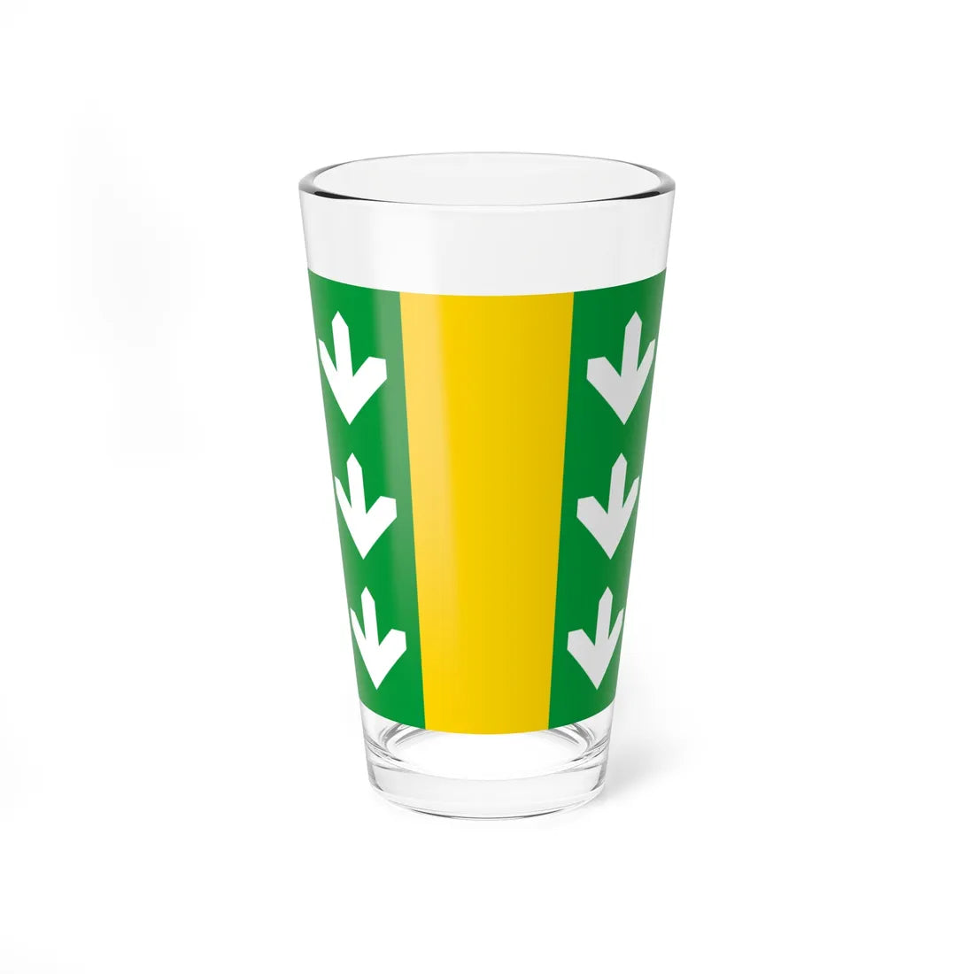 Flag of Velyki Birky (Ukraine) Pint Glass 16oz 16oz - Go Mug Yourself
