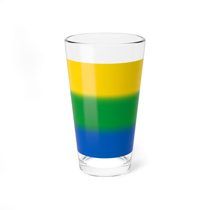Flag of Velykyi Yablunets (Ukraine) Pint Glass 16oz 16oz - Go Mug Yourself