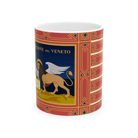 Flag of Veneto 1975-1999 (Italy) White Coffee Mug 11oz - Go Mug Yourself