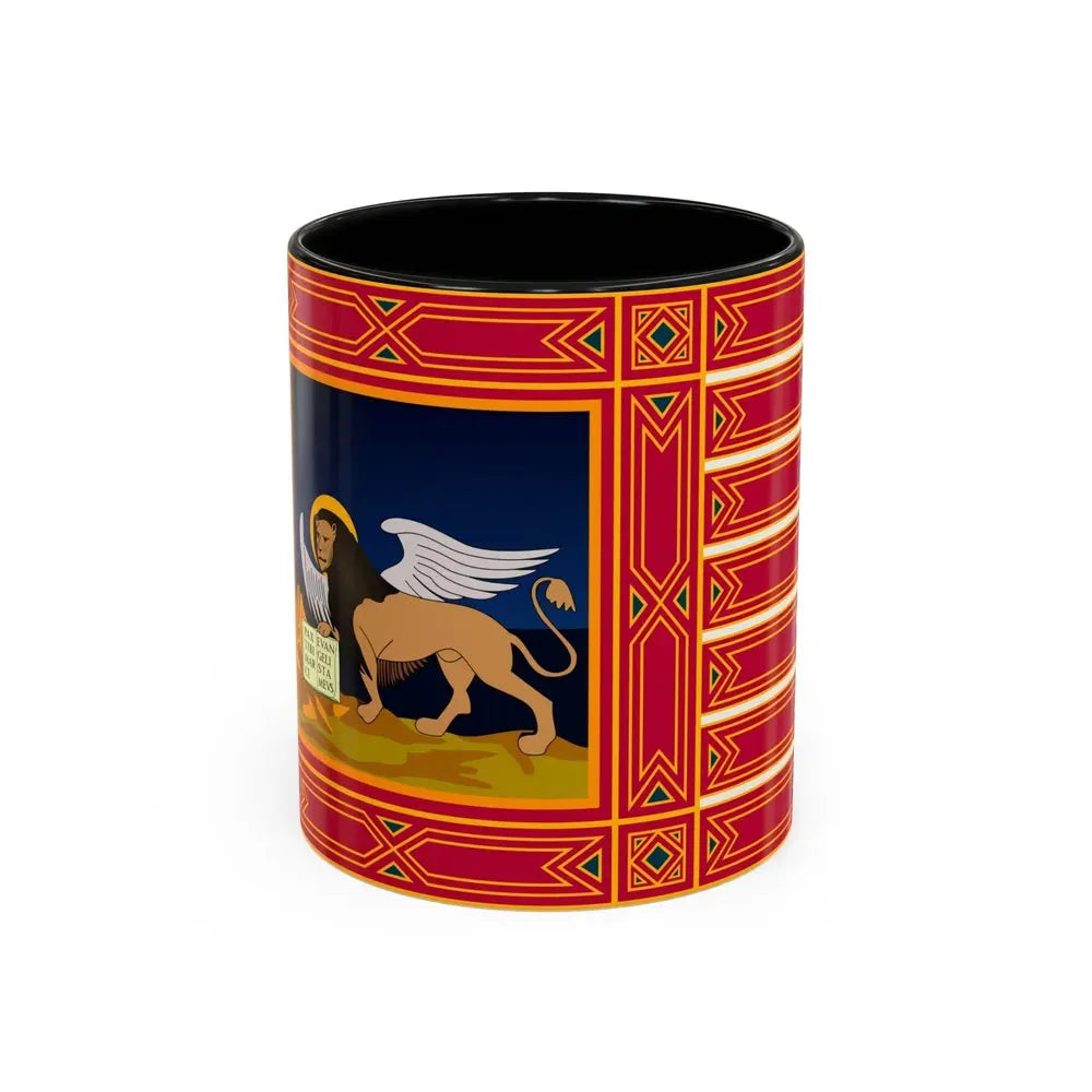 Flag of Veneto Italy - Accent Coffee Mug 11oz Black - Go Mug Yourself