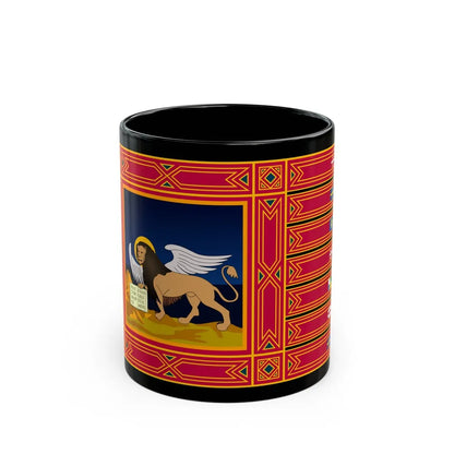 Flag of Veneto Italy - Black Coffee Mug-11oz-Go Mug Yourself