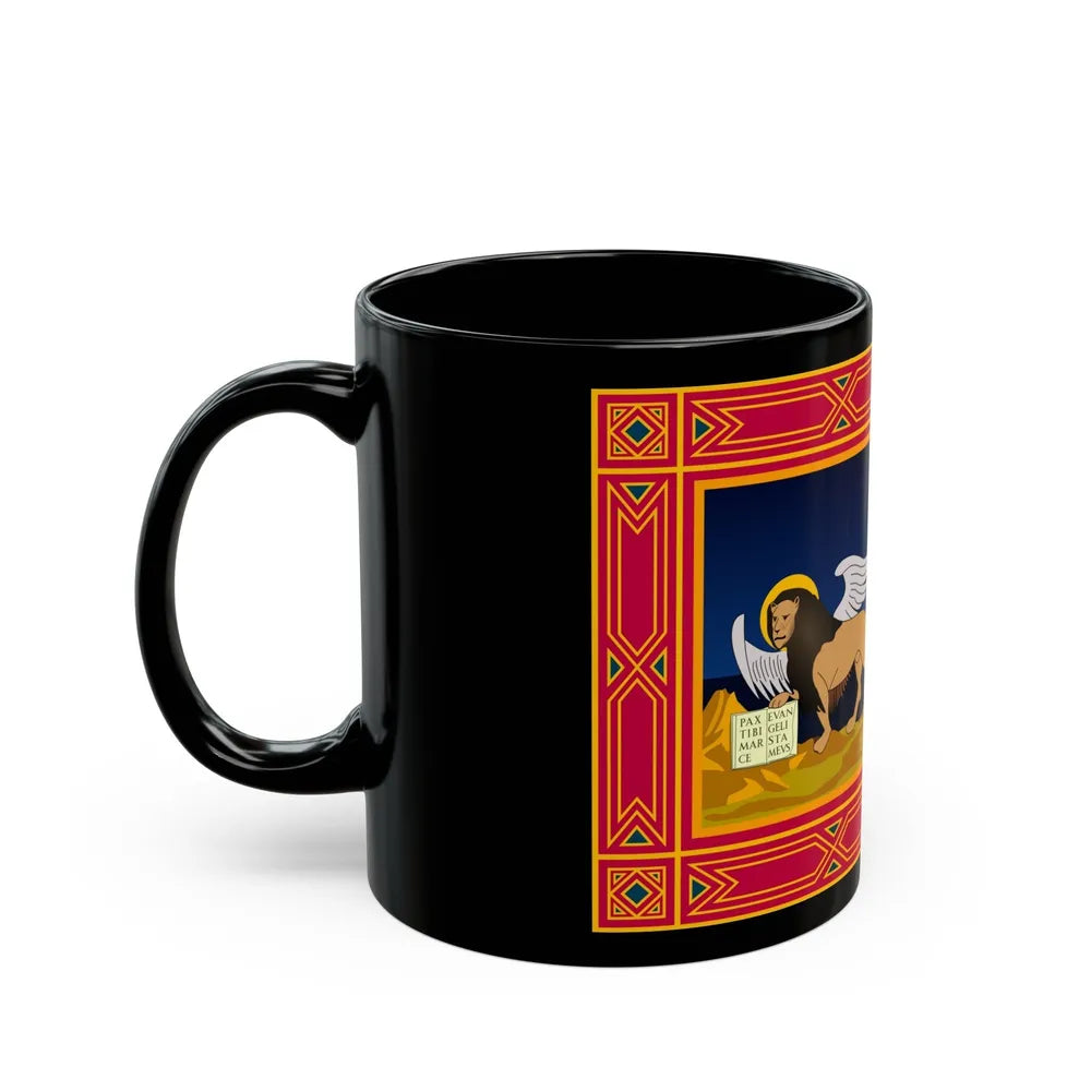 Flag of Veneto Italy - Black Coffee Mug-Go Mug Yourself