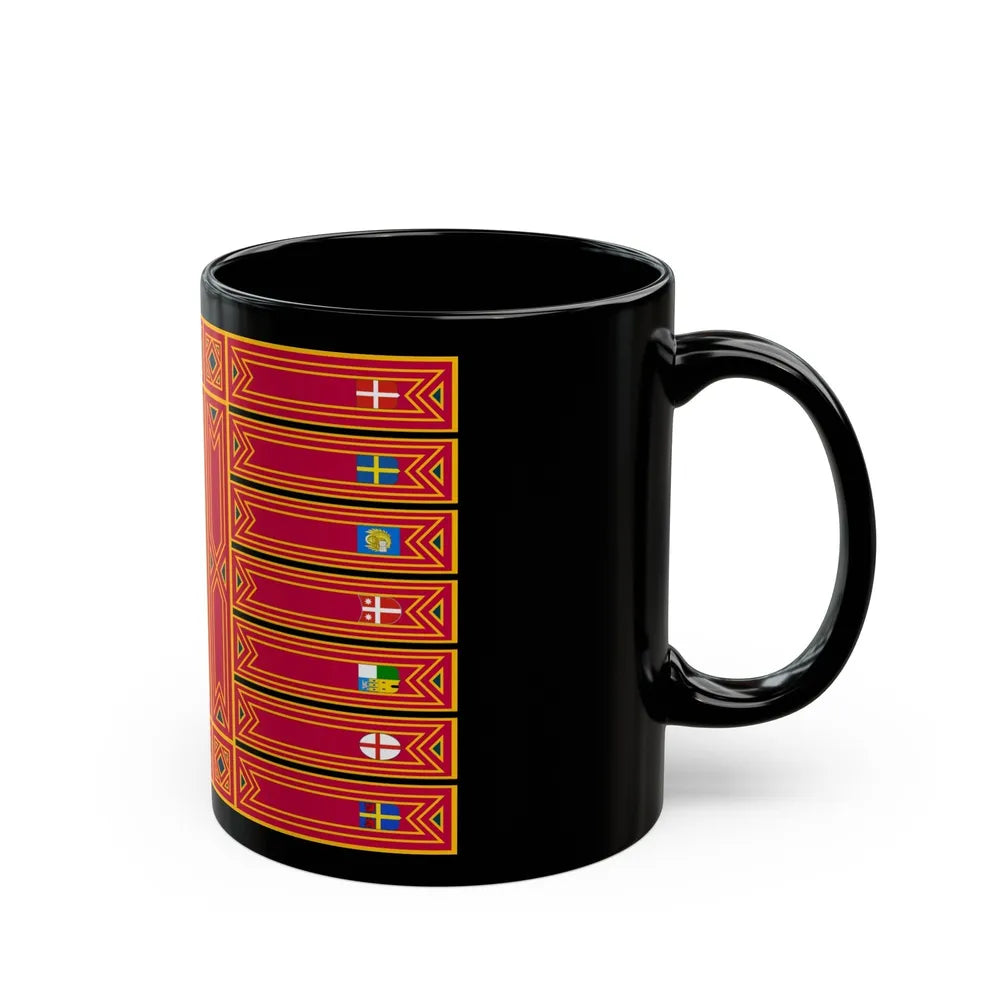 Flag of Veneto Italy - Black Coffee Mug-Go Mug Yourself