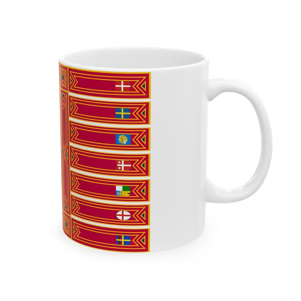 Flag of Veneto Italy - White Coffee Mug-Go Mug Yourself