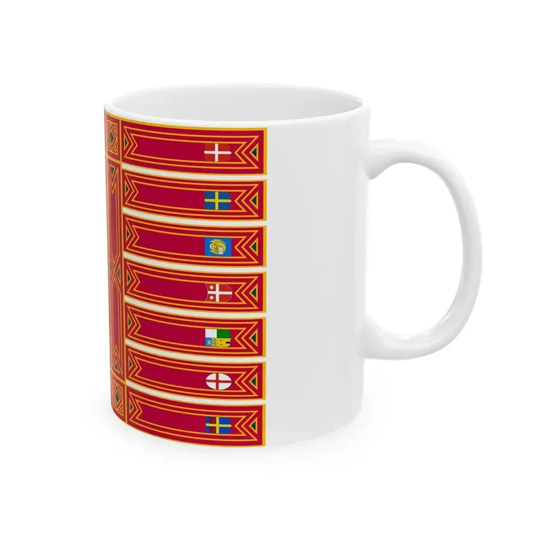 Flag of Veneto Italy - White Coffee Mug - Go Mug Yourself