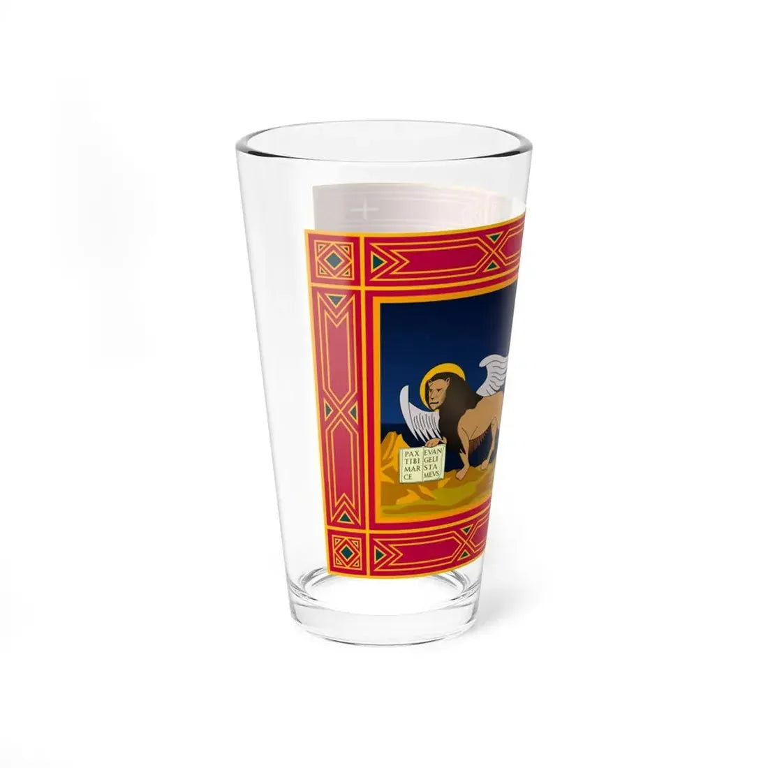 Flag of Veneto variant (Italy) Pint Glass 16oz - Go Mug Yourself
