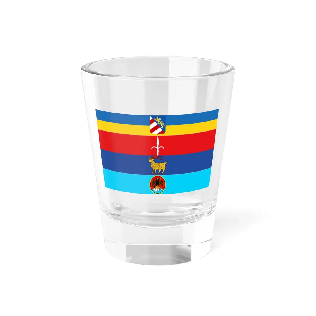 Flag of Venezia Giulia Variant (Italy) Shot Glass 1.5oz 1.5oz - Go Mug Yourself