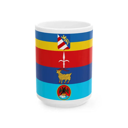 Flag of Venezia Giulia Variant (Italy) White Coffee Mug 15oz - Go Mug Yourself