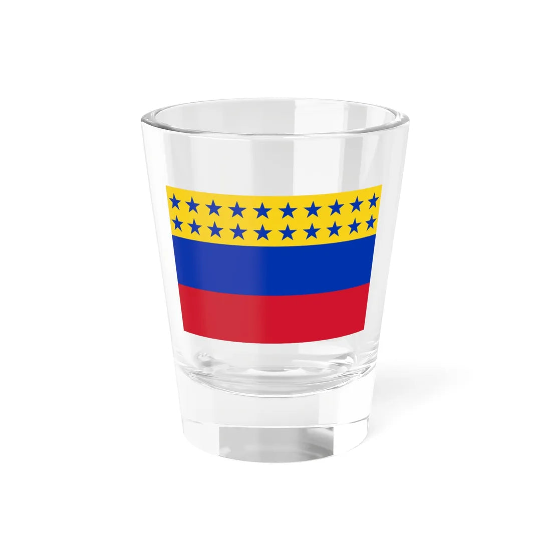 Flag of Venezuela 1859-1863 (Venezuela) Shot Glass 1.5oz 1.5oz - Go Mug Yourself