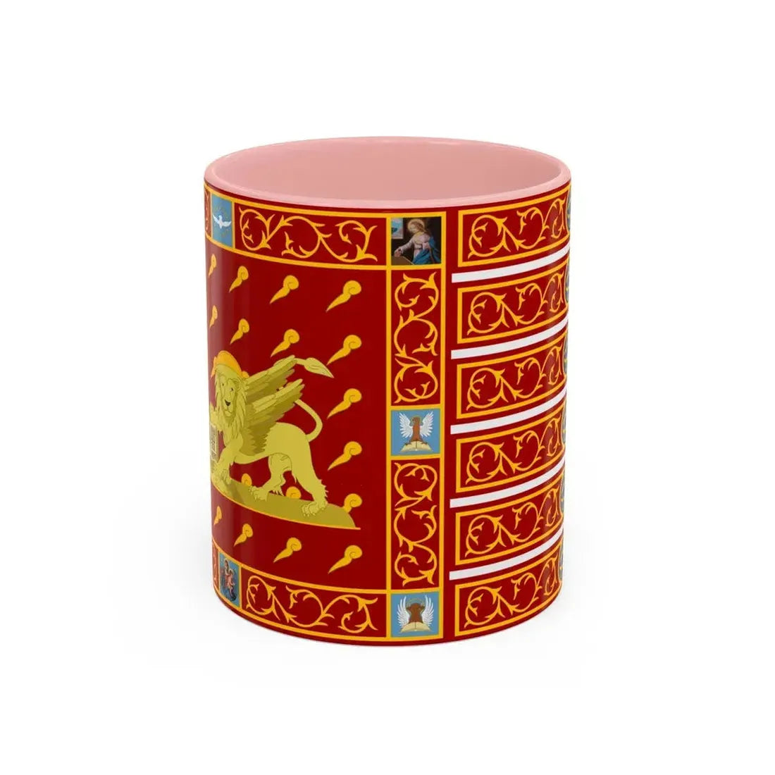 Flag of Venice 1997 Italy - Accent Coffee Mug 11oz Pink - Go Mug Yourself