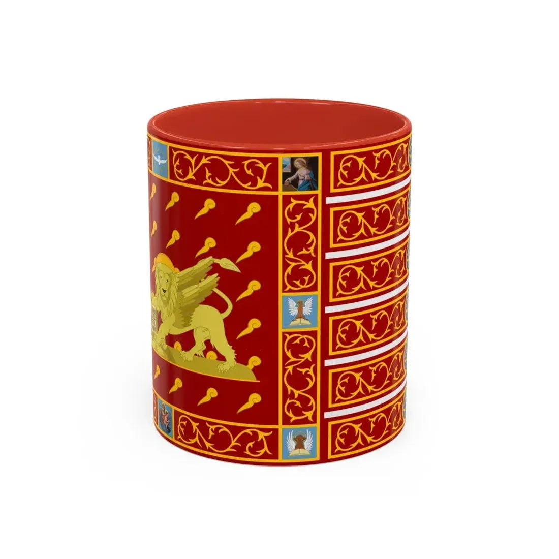 Flag of Venice 1997 Italy - Accent Coffee Mug 11oz Red - Go Mug Yourself