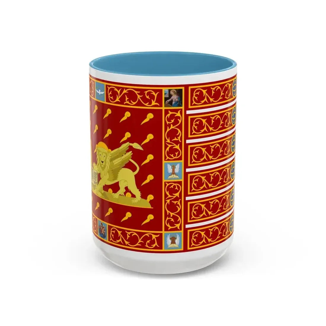 Flag of Venice 1997 Italy - Accent Coffee Mug 15oz Light Blue - Go Mug Yourself