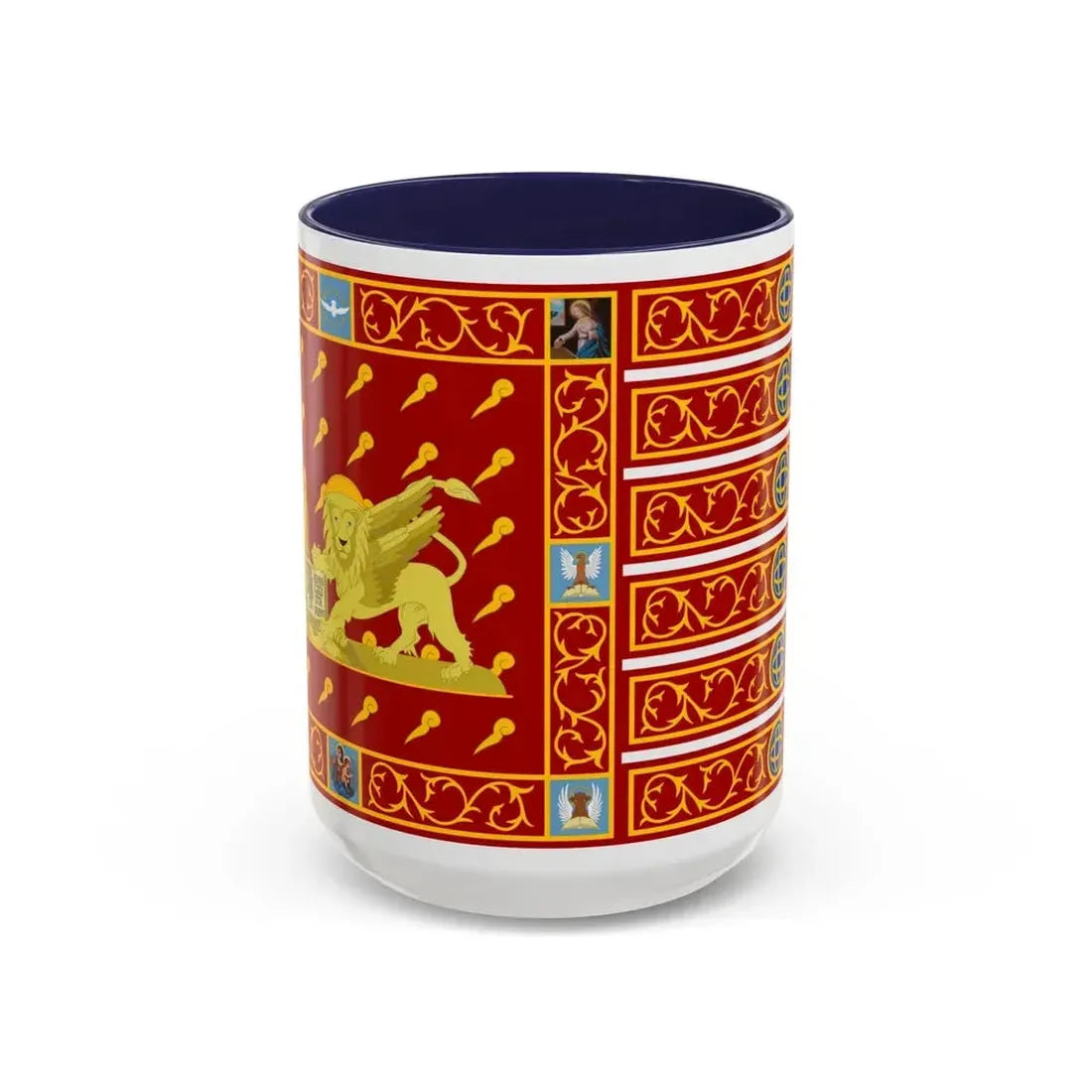 Flag of Venice 1997 Italy - Accent Coffee Mug 15oz Navy - Go Mug Yourself