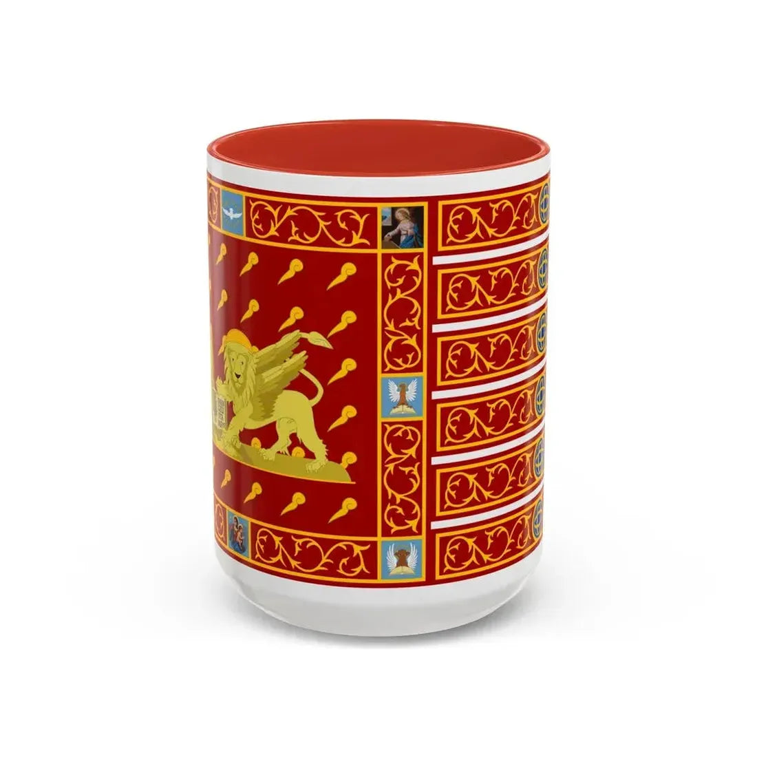 Flag of Venice 1997 Italy - Accent Coffee Mug 15oz Red - Go Mug Yourself