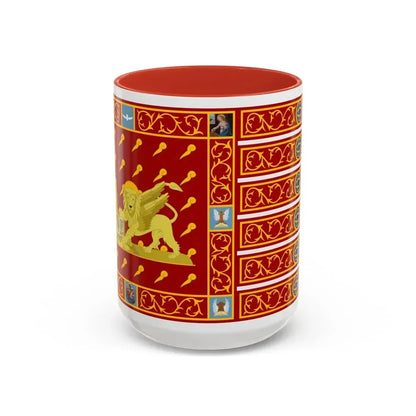 Flag of Venice 1997 Italy - Accent Coffee Mug 15oz Red - Go Mug Yourself