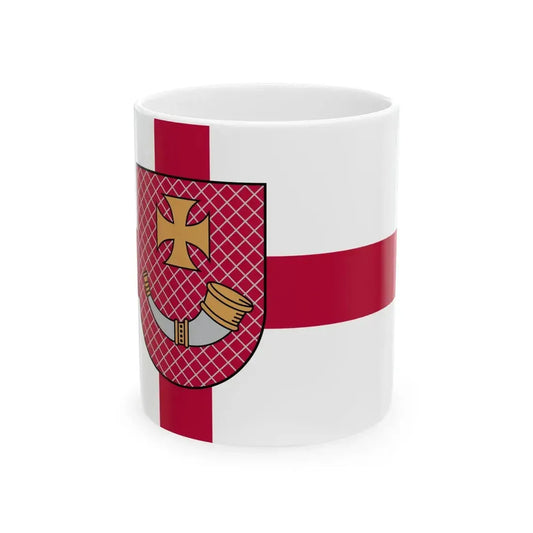 Flag of Ventspils (Latvia) White Coffee Mug 11oz - Go Mug Yourself
