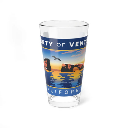 Flag of Ventura County California (United States) Pint Glass 16oz 16oz - Go Mug Yourself