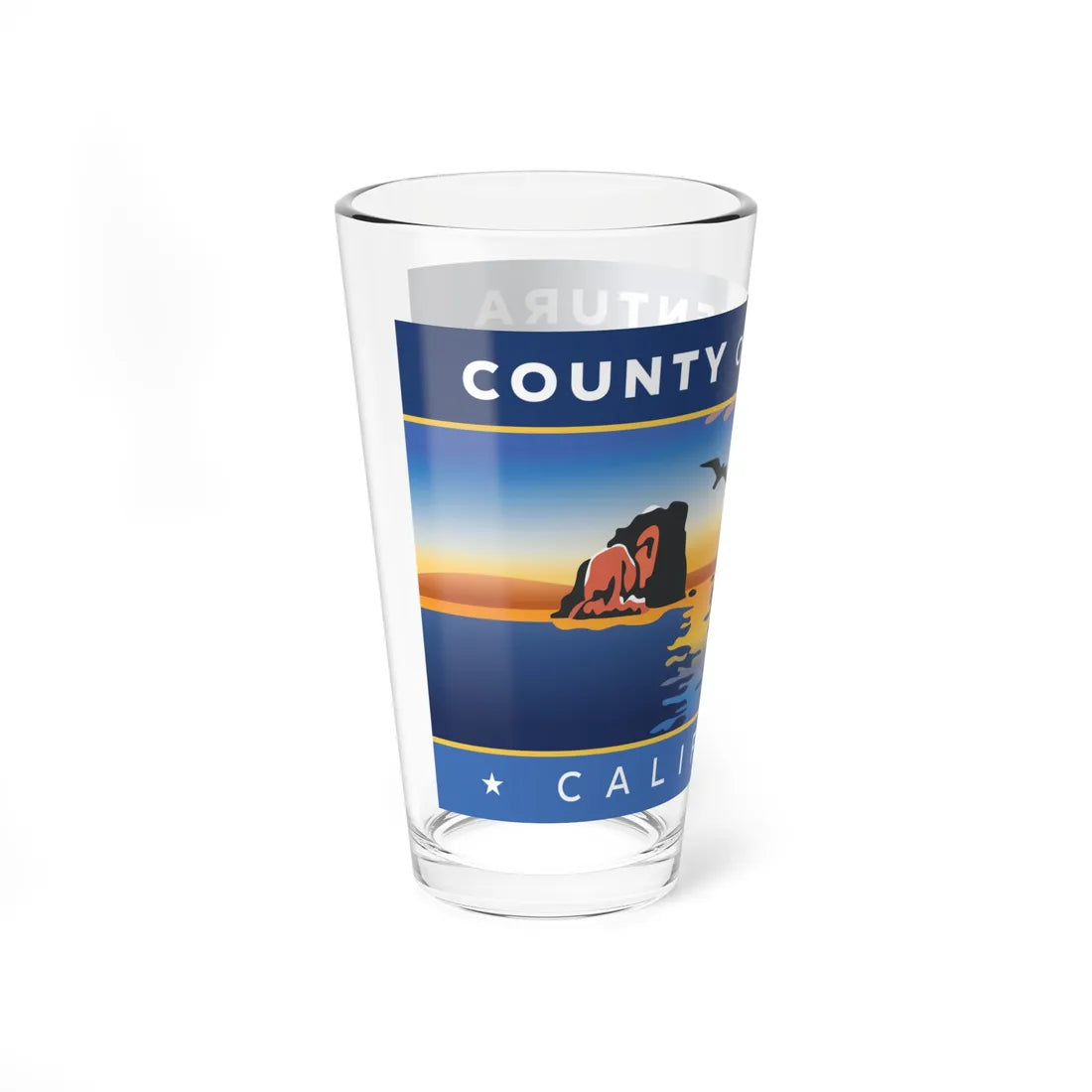 Flag of Ventura County California (United States) Pint Glass 16oz - Go Mug Yourself