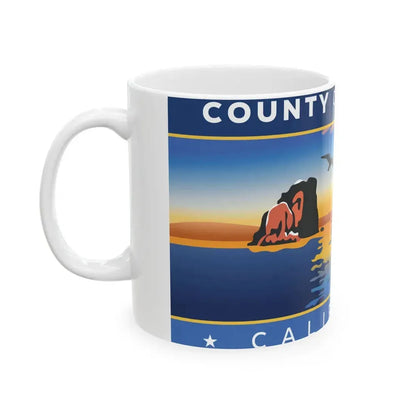 Flag of Ventura County California (United States) White Coffee Mug - Go Mug Yourself