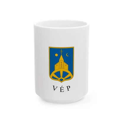 Flag of Vep (Hungary) White Coffee Mug 15oz - Go Mug Yourself