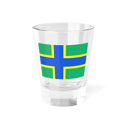 Flag of Vepsia (Russia) Shot Glass 1.5oz 1.5oz - Go Mug Yourself