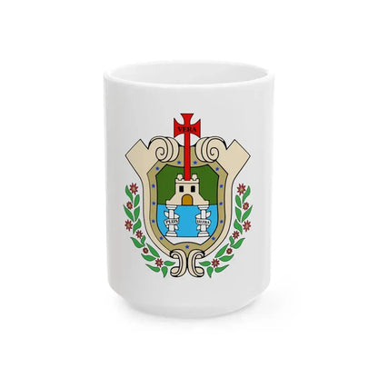 Flag of Veracruz City (Mexico) White Coffee Mug 15oz - Go Mug Yourself