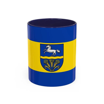 Flag of Verden Germany - Accent Coffee Mug 11oz Navy - Go Mug Yourself