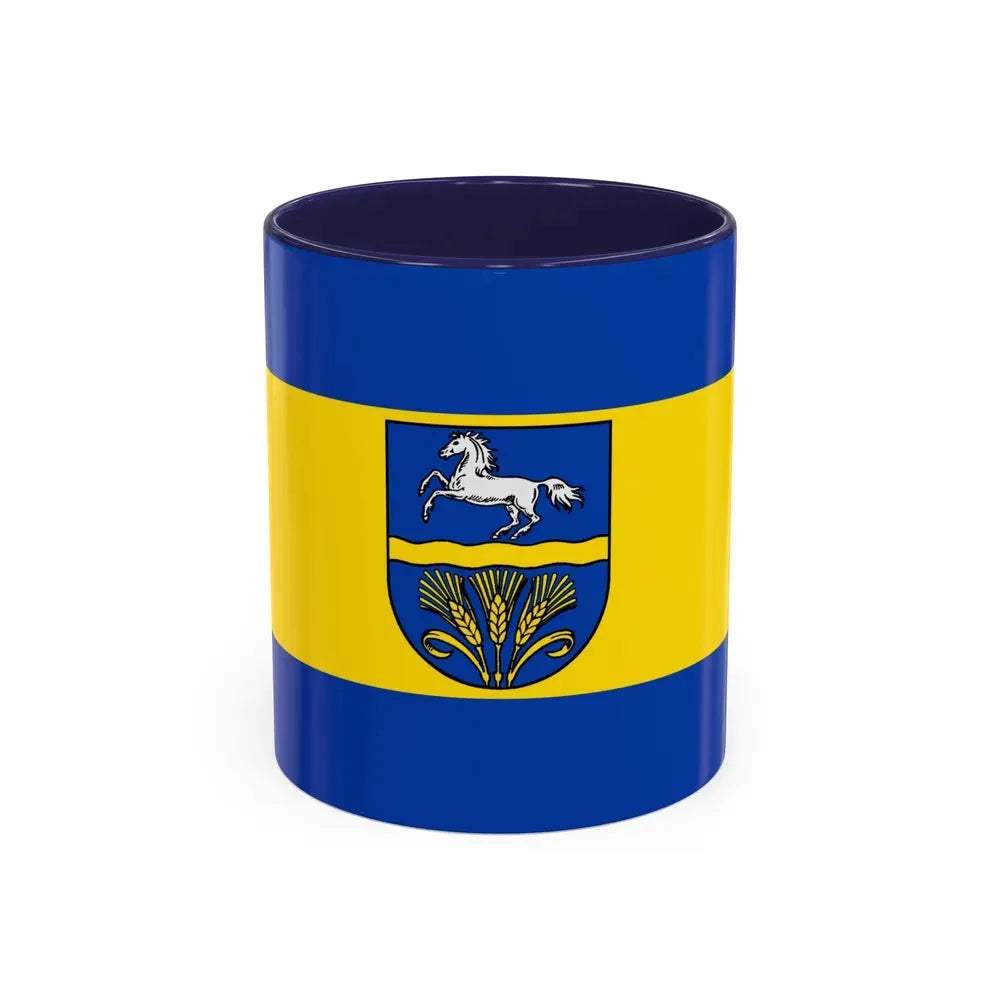Flag of Verden Germany - Accent Coffee Mug 11oz Navy - Go Mug Yourself
