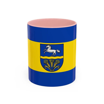 Flag of Verden Germany - Accent Coffee Mug 11oz Pink - Go Mug Yourself