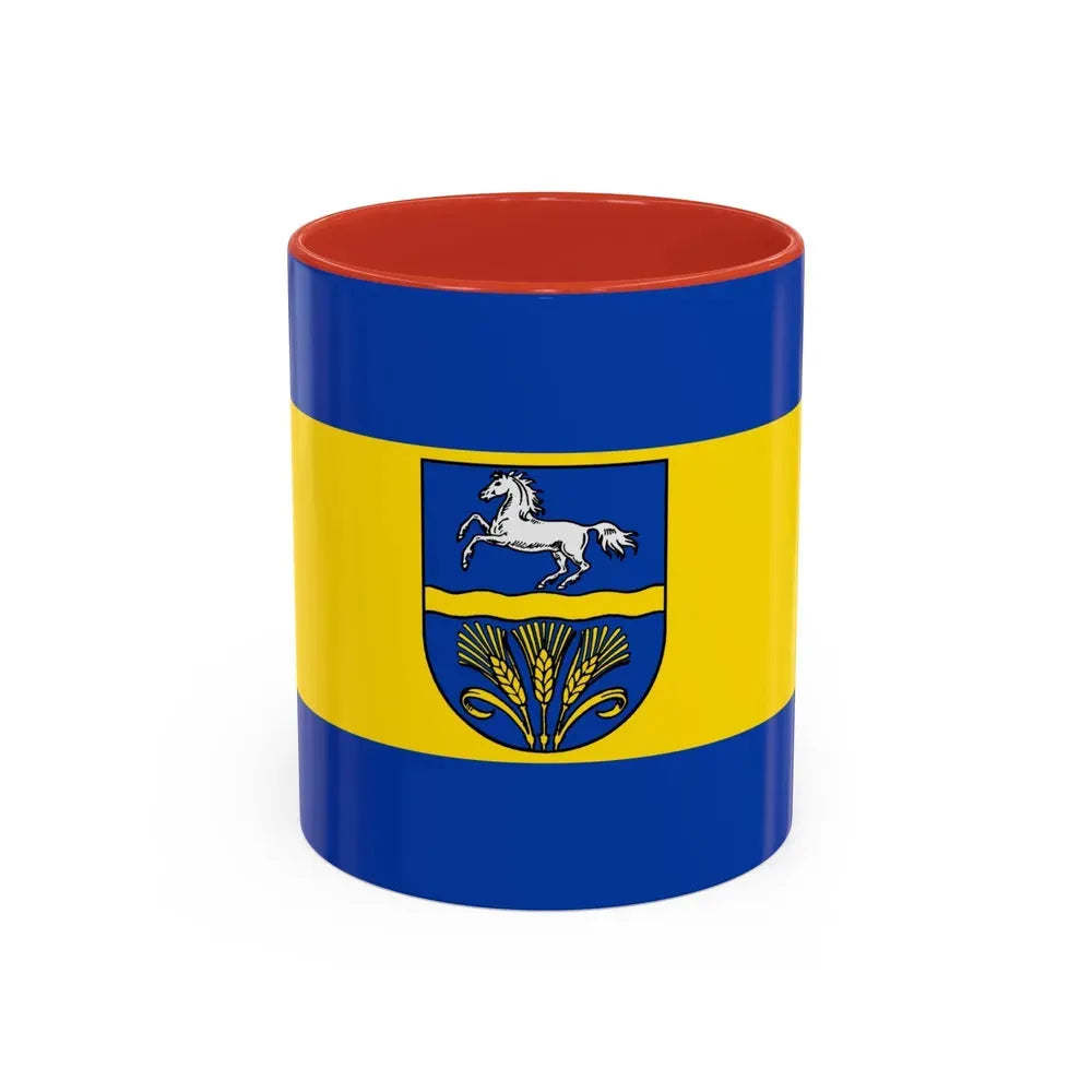 Flag of Verden Germany - Accent Coffee Mug 11oz Red - Go Mug Yourself