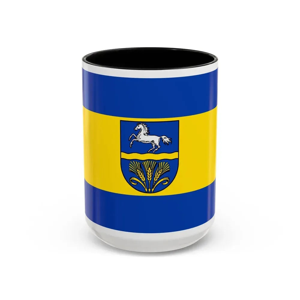 Flag of Verden Germany - Accent Coffee Mug 15oz Black - Go Mug Yourself