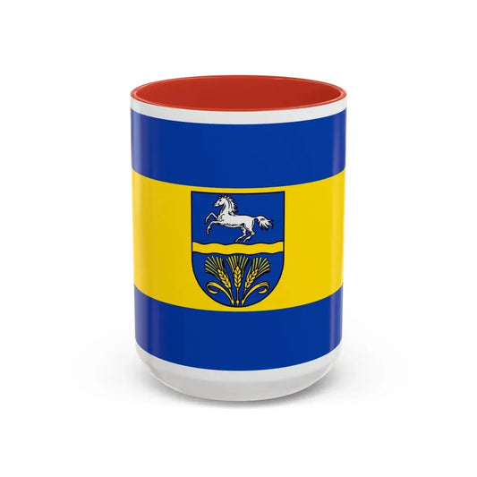 Flag of Verden Germany - Accent Coffee Mug 15oz Red - Go Mug Yourself