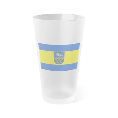 Flag of Verden Germany - Frosted Pint Glass 16oz 16oz Frosted - Go Mug Yourself