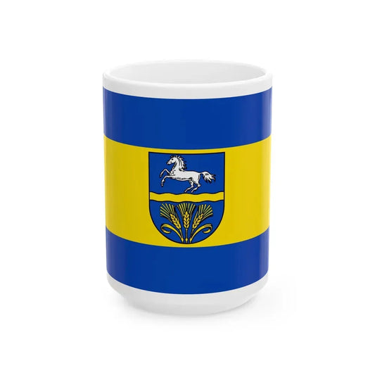 Flag of Verden Germany - White Coffee Mug 15oz - Go Mug Yourself