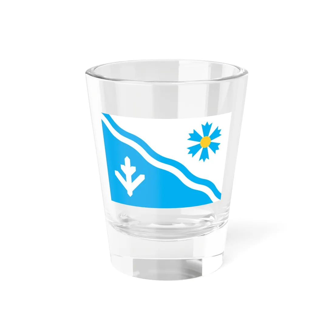 Flag of Veriora Parish (Estonia) Shot Glass 1.5oz 1.5oz - Go Mug Yourself
