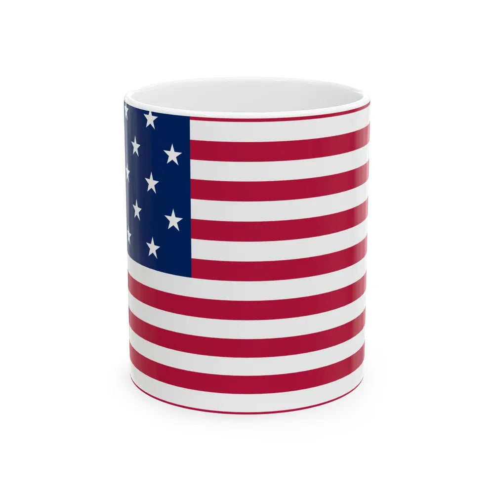 Flag of Vermont 1804-1837 (United States) White Coffee Mug 11oz - Go Mug Yourself