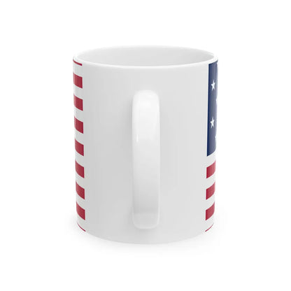 Flag of Vermont 1804-1837 (United States) White Coffee Mug - Go Mug Yourself