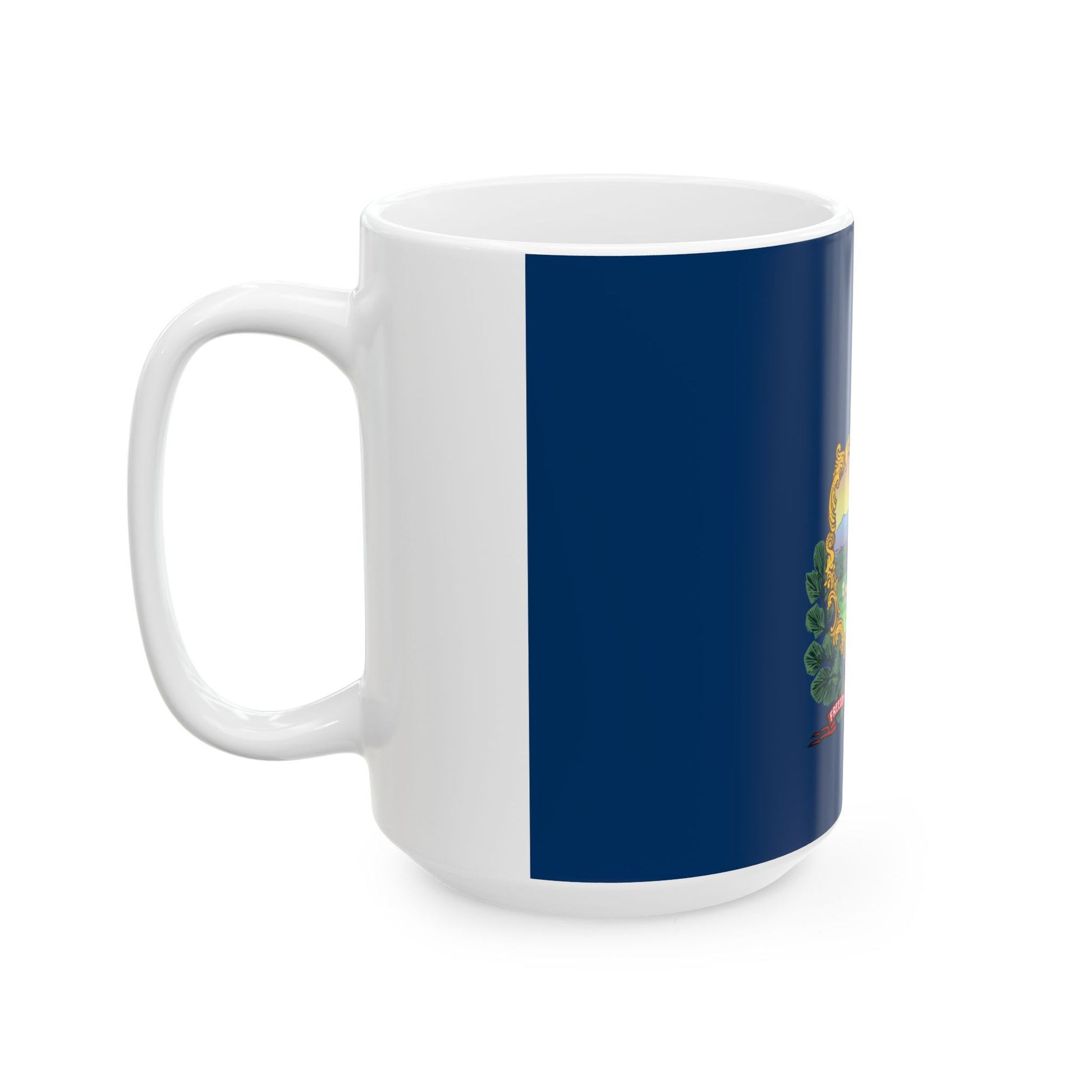 Flag of Vermont 3-2 (United States) White Coffee Mug-Go Mug Yourself