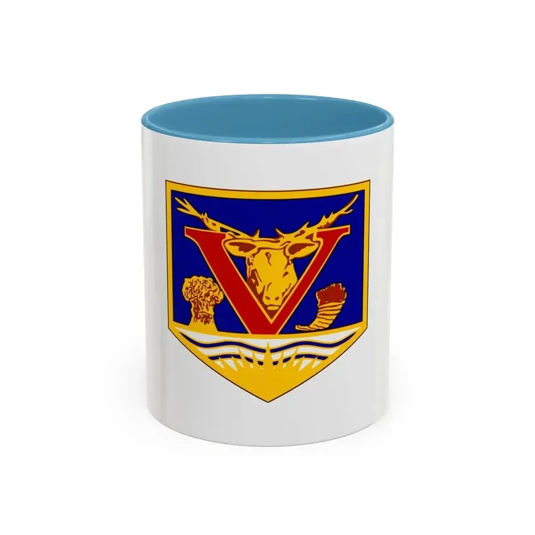 Flag of Vernon British Columbia Canada - Accent Coffee Mug 11oz Light Blue - Go Mug Yourself
