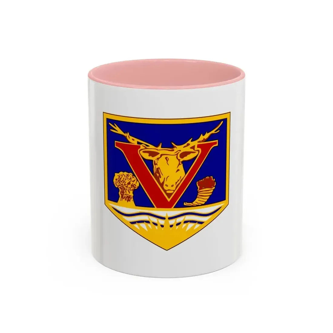 Flag of Vernon British Columbia Canada - Accent Coffee Mug 11oz Pink - Go Mug Yourself