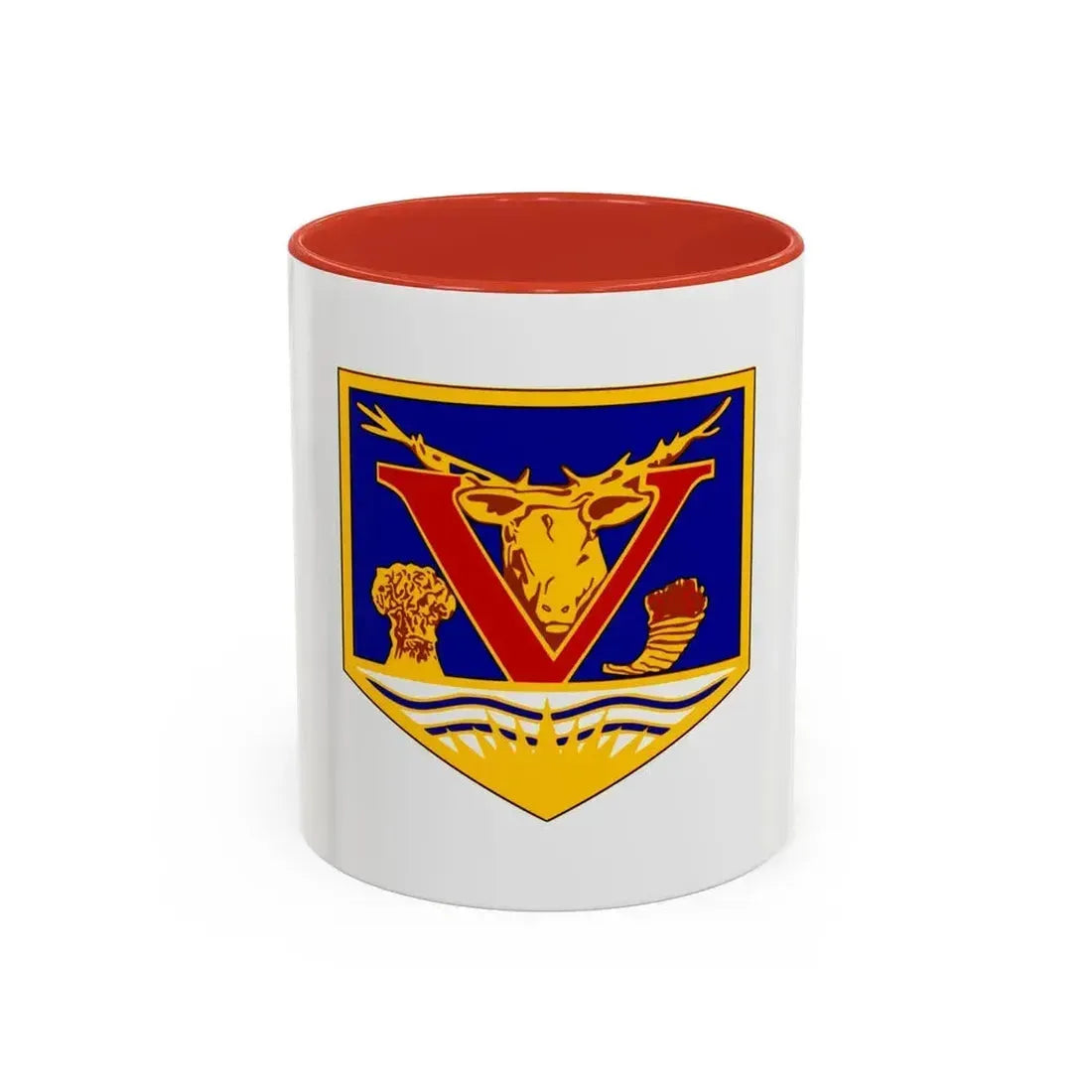 Flag of Vernon British Columbia Canada - Accent Coffee Mug 11oz Red - Go Mug Yourself