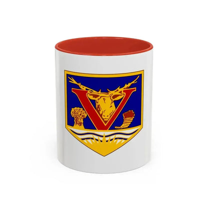 Flag of Vernon British Columbia Canada - Accent Coffee Mug 11oz Red - Go Mug Yourself