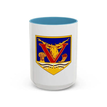 Flag of Vernon British Columbia Canada - Accent Coffee Mug 15oz Light Blue - Go Mug Yourself