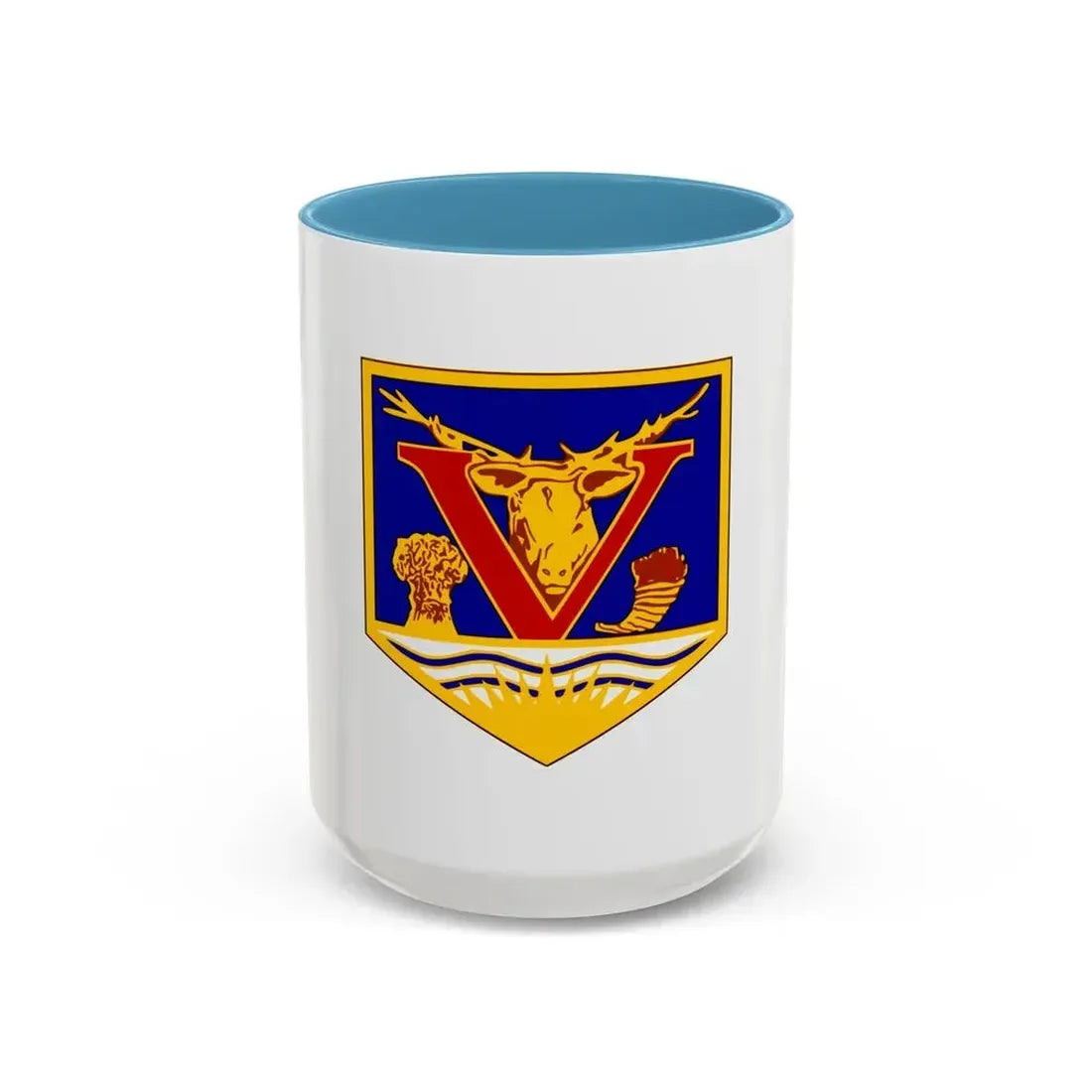 Flag of Vernon British Columbia Canada - Accent Coffee Mug 15oz Light Blue - Go Mug Yourself