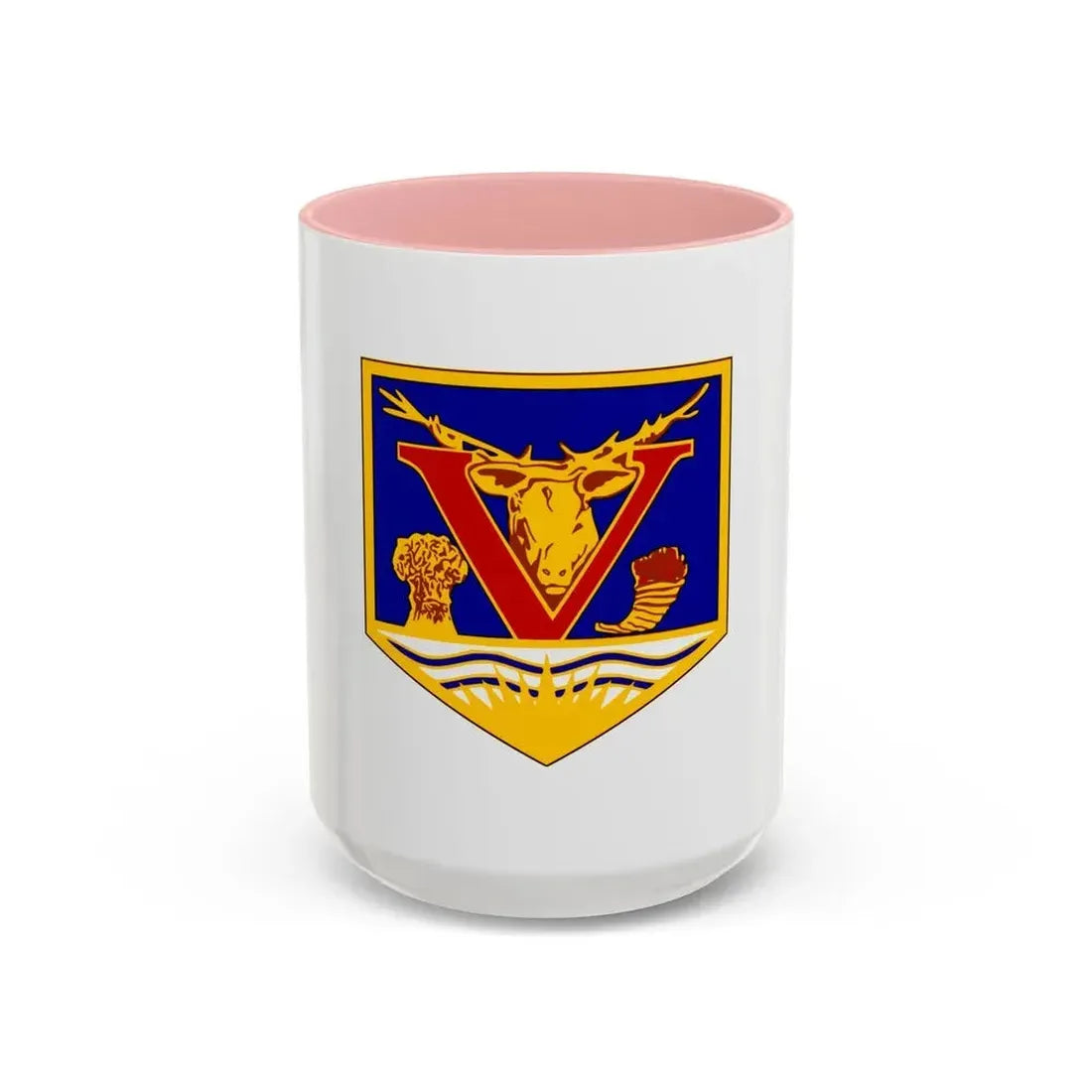 Flag of Vernon British Columbia Canada - Accent Coffee Mug 15oz Pink - Go Mug Yourself